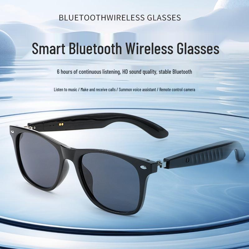 AI Bluetooth Translation Glasses: LC103-02 UV Color-Changing Lenses, Music & Call Functionality Sunglasses