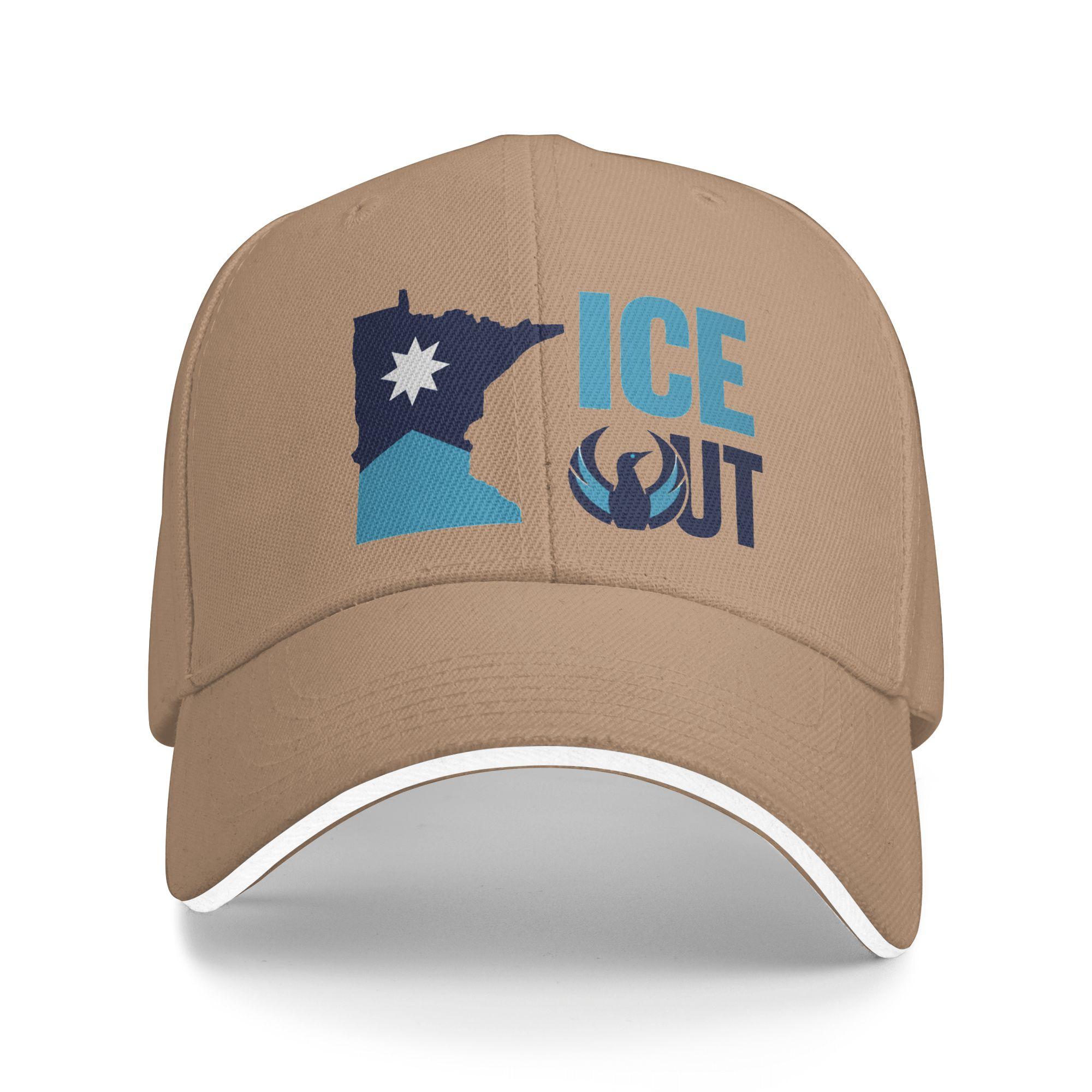 

ICE OUT Sun Baseball Cap Summer Couple Women Design Hip Hop Hats Wholesale y2k Retro Running Hippie Snapback Cap As Picture хаки