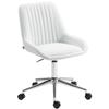 Office Chair Without Armrests, Height Adjustable, 52 X 58 X 80-90 Cm, White