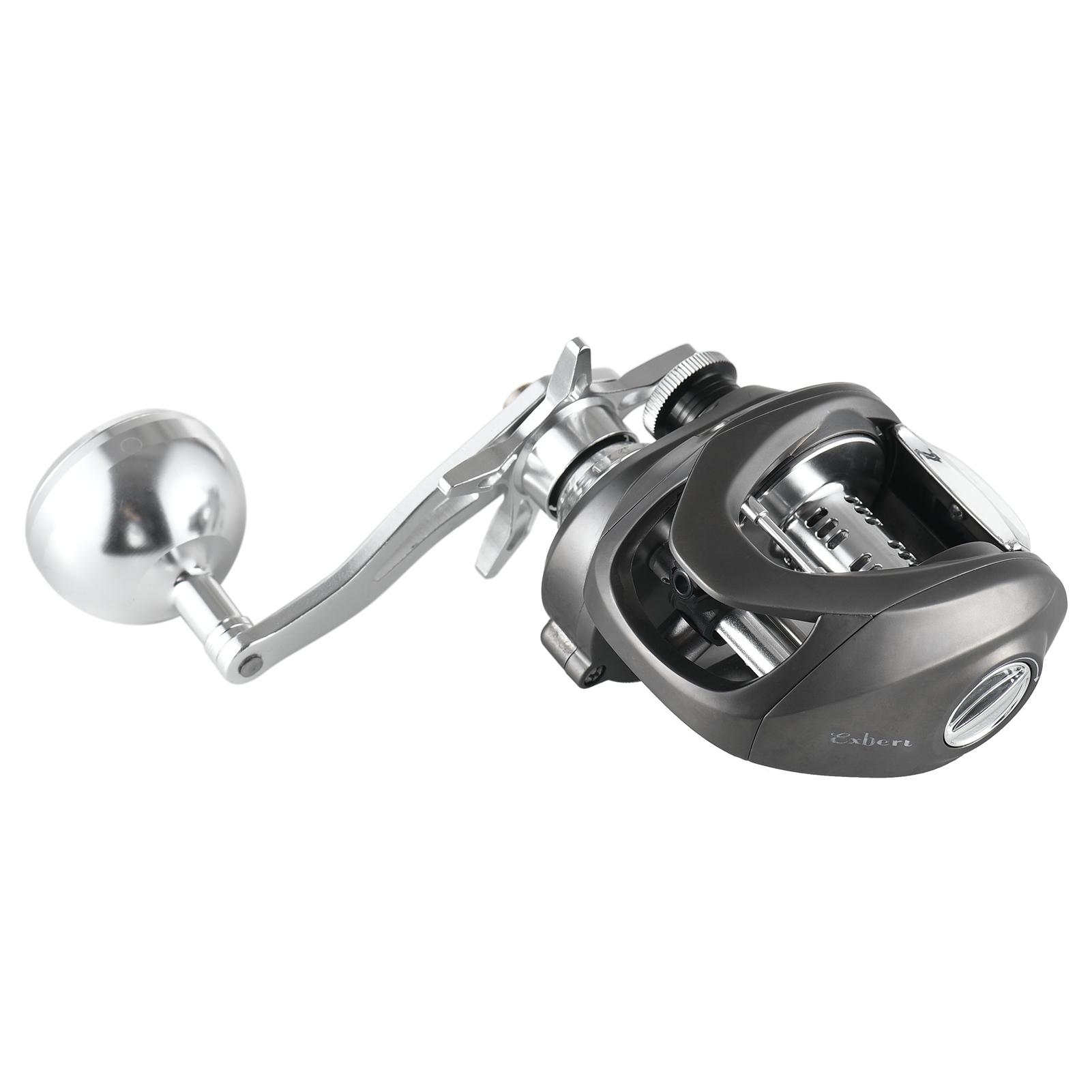 10+1BB катушки Baitcaster 7.2:1 Передаточное отношение Магнитный тормоз Катушки для заброса приманки 15 кг Макс. Торможение Рыболовная катушка Right Hand