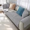 Flannel Sofa Cover Winter Thickening Warm Soft Plush Sofa Cushions Non-Slip Living Room Leather Sofa Protective Pad Seat Cushion