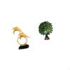 Modern Lifelike Dolphin And Peacock Animal Figurine Sculpture Collection Elegant Tabletop Ornament