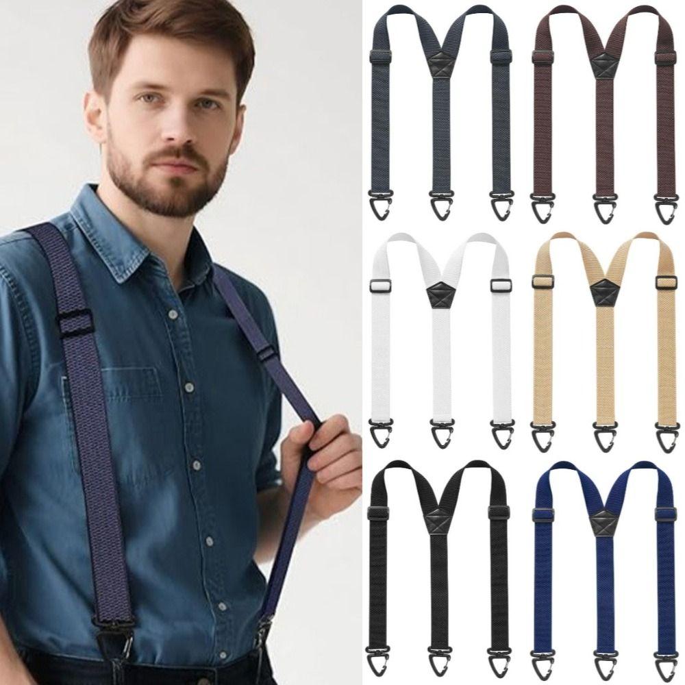 Heavy Duty Elastic Pants Braces Y-Type X-Type Anti-slip Suspenders Work Suspenders Work Use