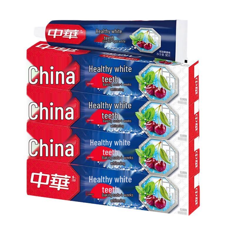 Zhonghua Baking Soda Fruit Toothpaste 4-Pack