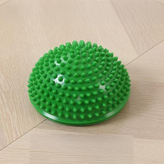 Balance Ball Anti-Slip Thickened Base Hemispheric Massage Design Sensory Development Non-turning Balance Trainer Preschool Balance Activity Toy