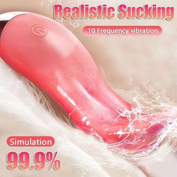 Heizung Zunge lecken Vibrator Sexspielzeug für Frauen Zungenmassagegerät für Sex Zunge lecken Klitoris Stimulator G-Punkt Nippel Weiblicher Masturbator