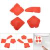 4PCS Caulk Tools Kit Silicone Glass Cement Scraper for Sealant Grout Finishing Sealing (Red)
