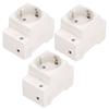 3Pcs Power Socket Rail Adapter Electrical Outlet Industrial Connector  AC250V 10-16A