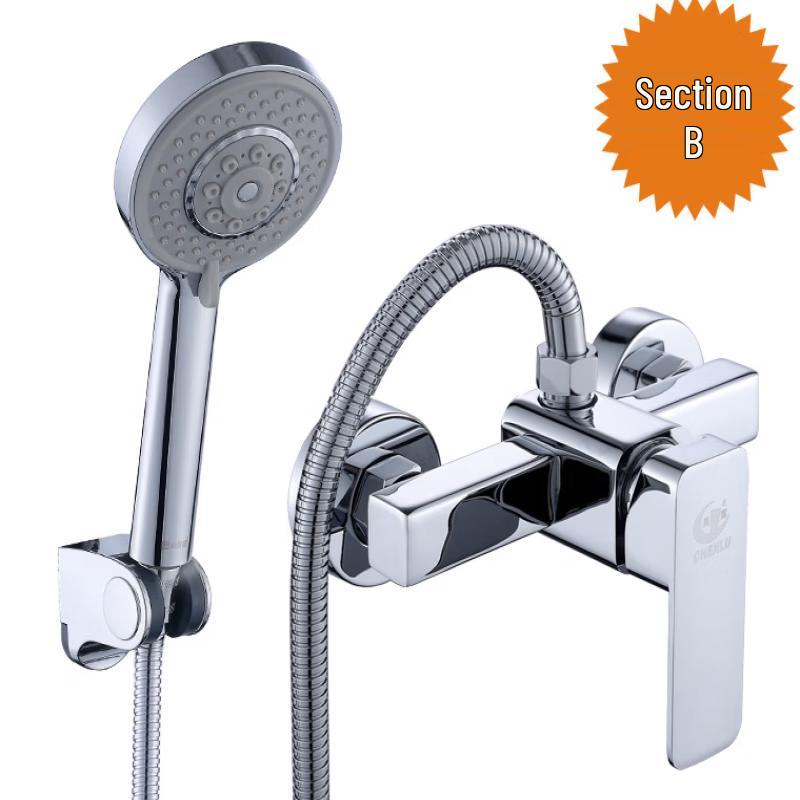 TLXT Concealed Wall-Mounted Square Shower Faucet Set