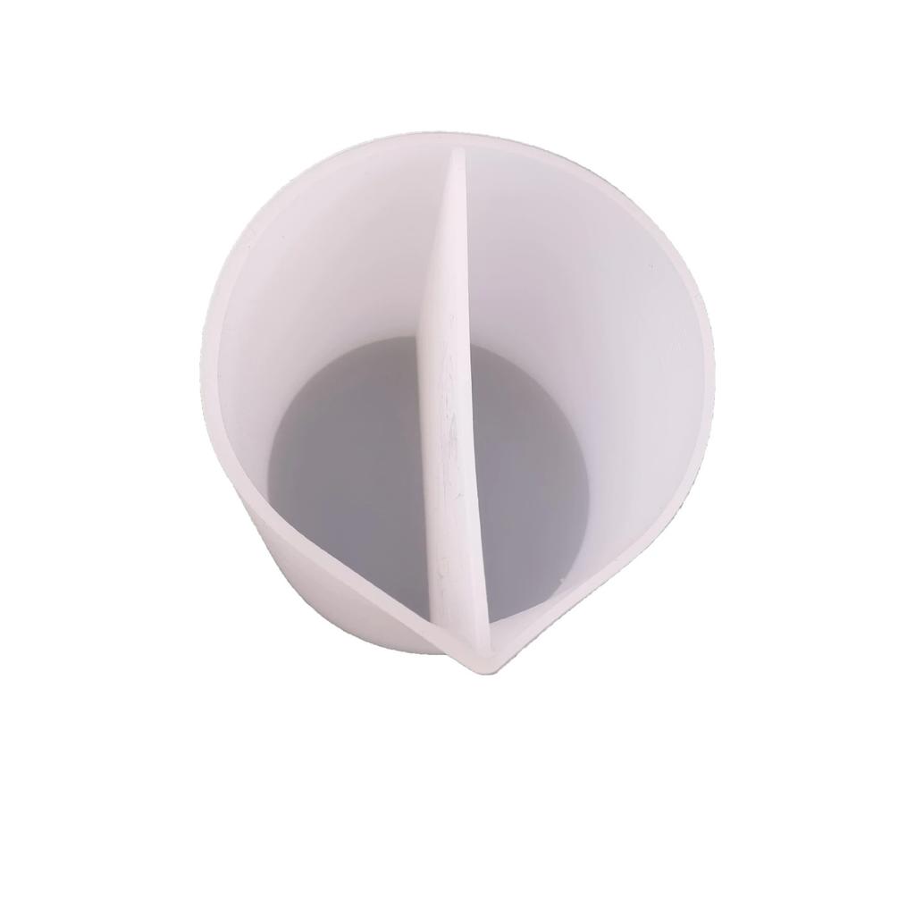 1 Stück Epoxid Silikon Farbmischbecher Tönungs Dosierbecher DIY Handwerk Gießwerkzeug Silikon Farbbecher Silikon Abteilungsbecher