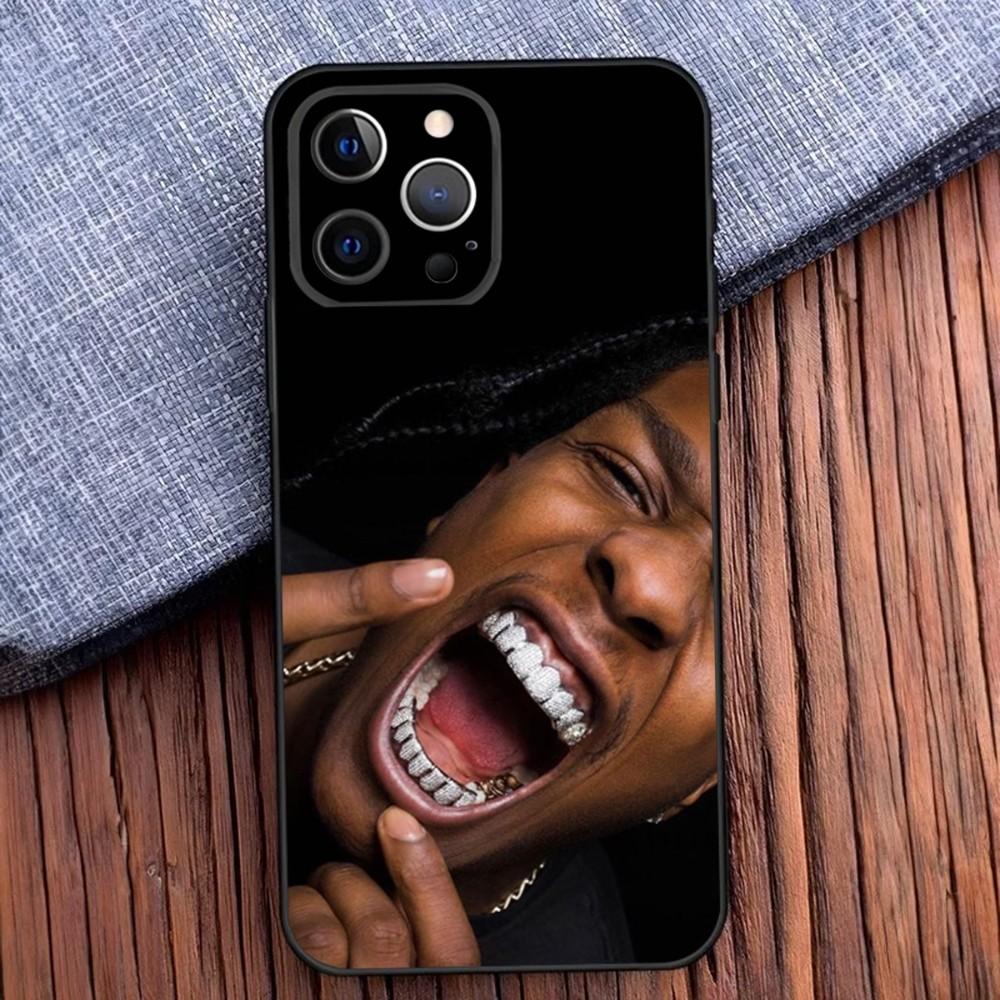 American Rapper A-ASAP Phone Case For iPhone 16,15,14,13,12,11,Pro,X,XS,Max,XR,Plus,Mini R-Rocky Soft Black Cover