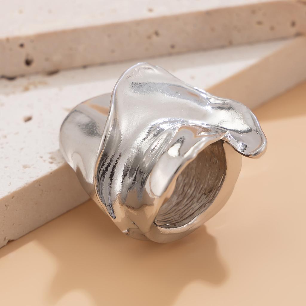 DIEZI Übertriebene Punk Unregelmäßige Große Ringe Für Frauen Männer Hip Hop Gold Silber Farbe Geometrischer Fingerknöchel Ring Party Schmuck