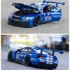 1/24 skala M6 GT3 odlany model samochodu zabawka, wycofać pojazd zabawkowy z dźwiękiem i światłem dla dzieci maluch chłopcy dziewczęta kolekcja prezentów