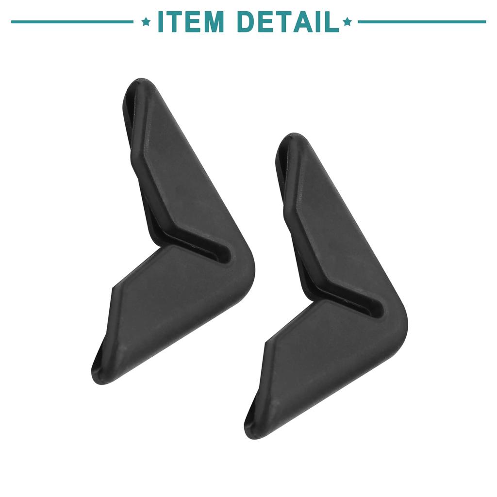 ACROPIX Car Side Door Edge Corner Guard Protector Universal Auto Black 2pcs