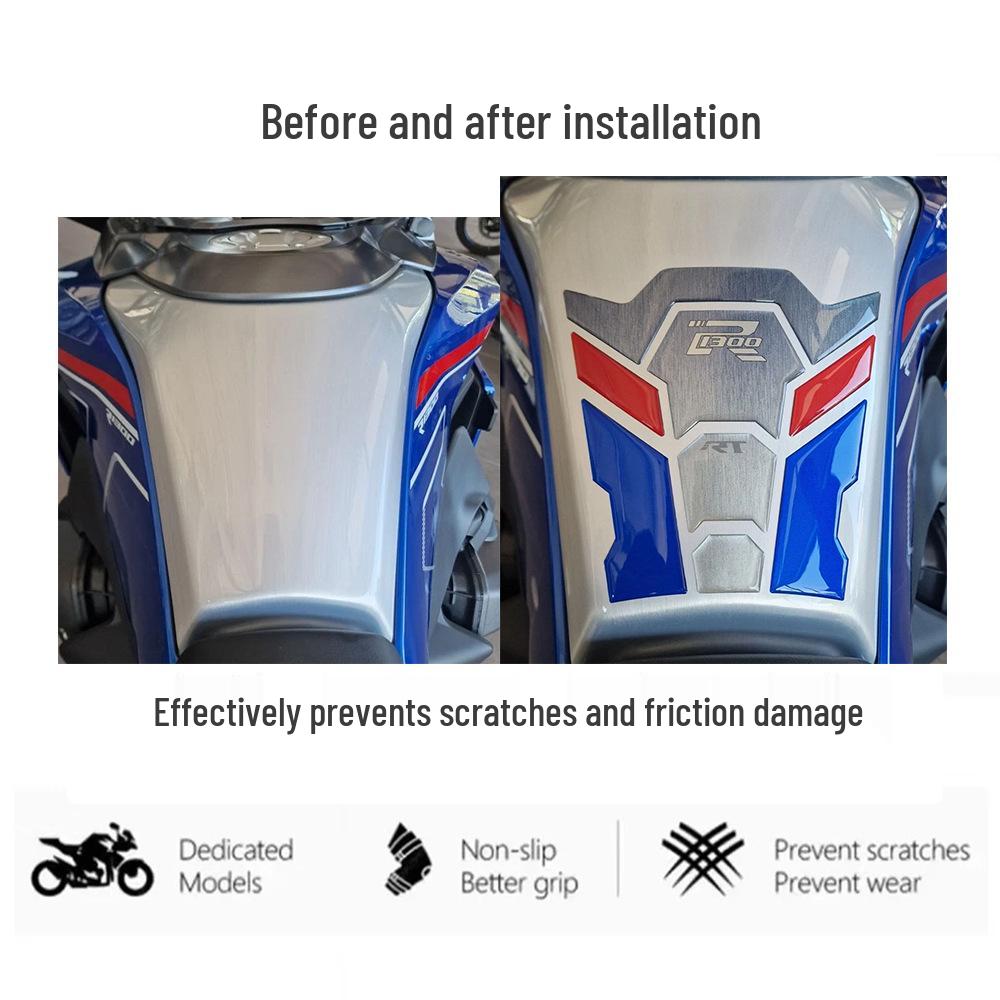 Rutschfester 3D-Gummi-Aufkleber für BMW R 1300 RT (2025–2026) - Tankgriff.