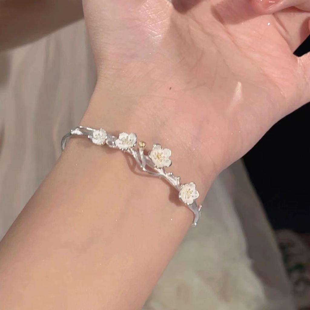 Sansheng III Cherry Blossom Bracelet Female Student Niche Fresh Versatile Bracelet New for Girlfriend