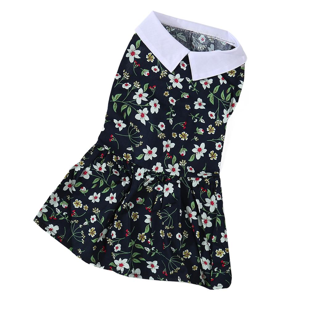 Sukienka dla psa Miękka Oddychająca Lekka Modna Elegancka Kwiatowa Sukienka Księżniczki dla Szczeniaka na Wiosnę