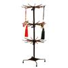 Three Layer Display Stand Scarves Hats Holder Socks Jewelry Rack Alloy Texture Jewelry Holder for Retail and Home Use