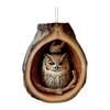 1/4Pcs Animal Christmas Ornaments 2D Flat Acrylic Owl Decorations Forest Animal Hanging
