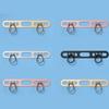 Not  Loss Double Hook Phone Lanyard Side Mount Pad Metal Lanyard Clip  with Two Rings Corrosion Resistant Clip for Phone