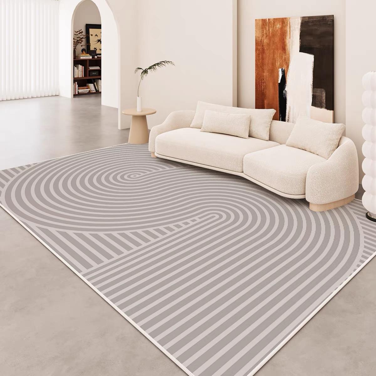 

Премиальный полосатый ковер для гостиной и спальни мягкий прочный домашний декор стильный напольный коврик 60*90cm