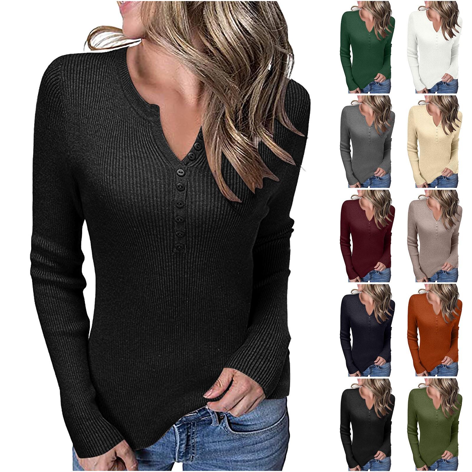 

Женские туники с вырезом на груди, рубашки с длинными рукавами, блузка с круглым вырезом, повседневные топы