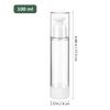 BESTOYARD Travel Pump Bottle, 100ml, Leak-Proof, Airless Refillable Container for Lotion and Emulsion, Clear Compact Size, Easy to Carry