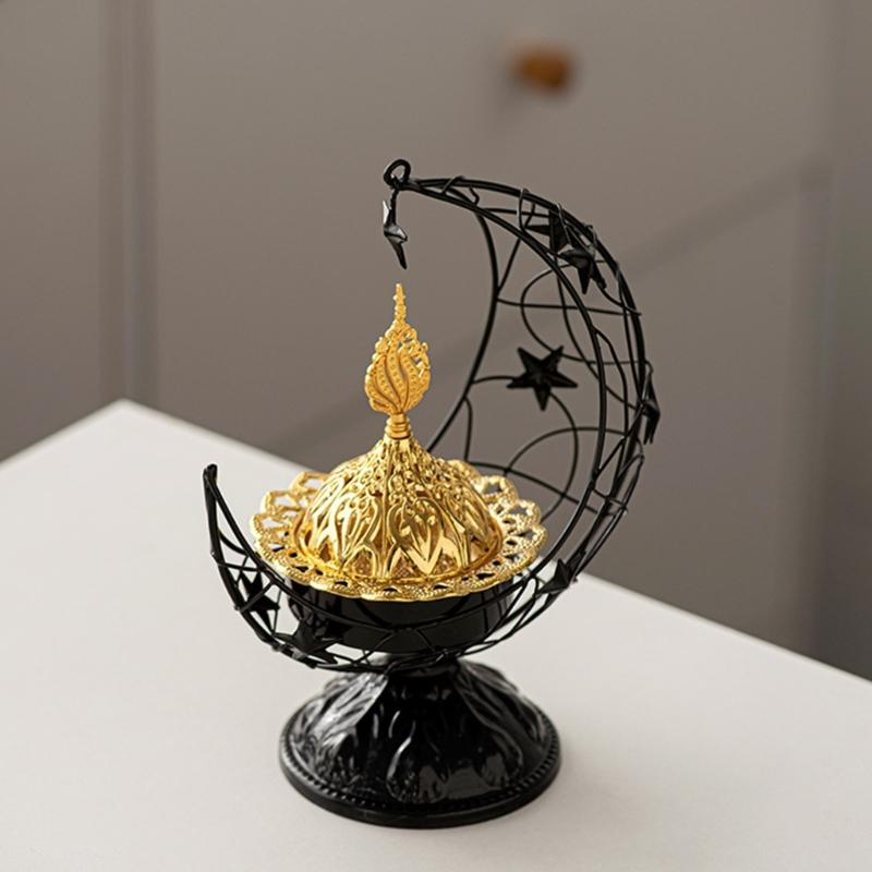 Incenses Diffuser Crescents Candle Incenser Eid Holiday Decoration Desk Ornament