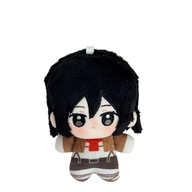 10cm Levi Ackerman Plush Dolls Pendant Soft Attack on Titan Keychain Plush Toys Ackerman Mini Kids Holiday Birthday Gift