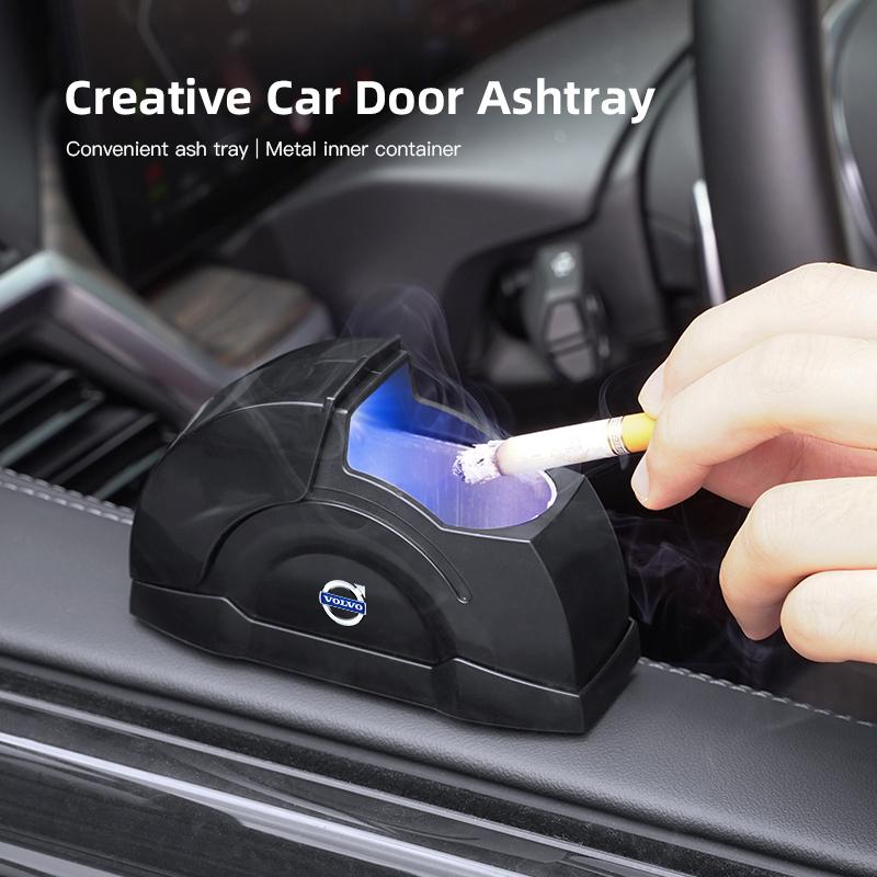 Car Ashtray Cigarette Butt Garbage Box For Volvo Xc60 Xc90 V40 V60 S60 V50 V90 S80 C40 XC40 V70 XC70 C30 EX90 C70 Rdesign