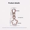 1Pcs Flower Spring Buckle Cute Keychain Purse Bag Charm Pendant Accessories For Women Purse Bag Decoration