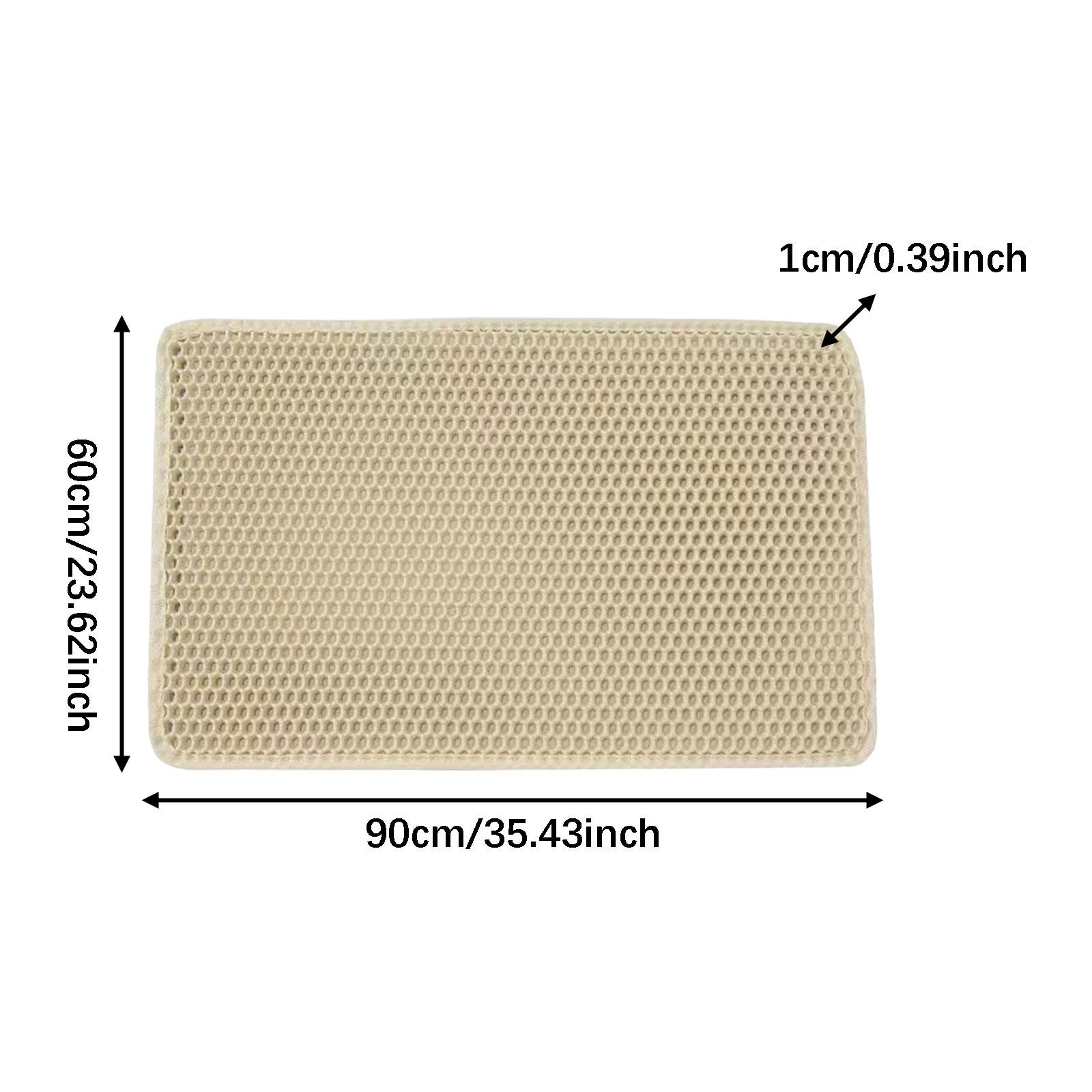 Коврик для кошачьего туалета Двухслойный Нескользящий Ловушка для кошачьего наполнителя Водонепроницаемый Коврик для лотка домашнего питомца для кошки котенка Товары для животных