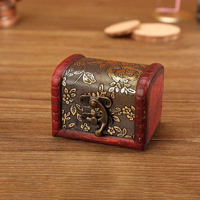 Hot Small Box Creative Jewelry Packaging+vintage Wooden Box+storage Box Handicraft