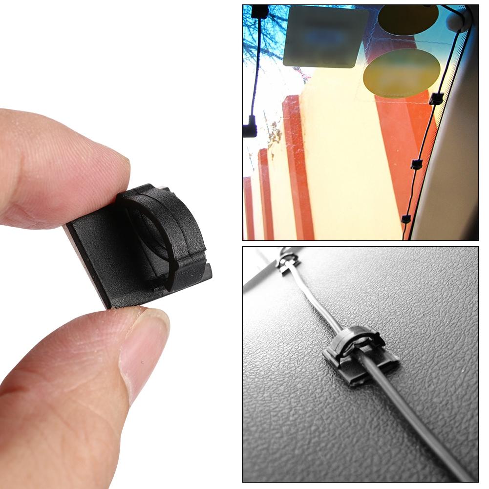 40 Pcs Auto Cord Fixed Clips Car GPS Data Cable Light Cord Decorative Wire Fixing Organizer