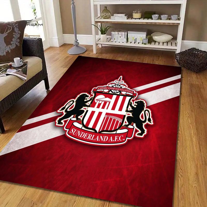 Sunderland Flannel Pattern Square Carpet,Area Rug,Carpet Rug for Living Room Bedroom Sofa Playroom Decor,Non-slip Floor Mat