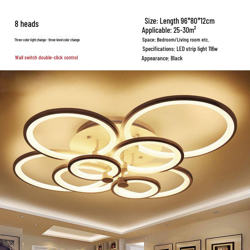 Irregular Shape LED Ceiling Light: Creative Round Fixture for Bedroom & Living Room