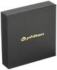 Phiten RAKUWA Magnetisches Titan-Halsband Leder-Optik 50cm Schwarz Schwarz