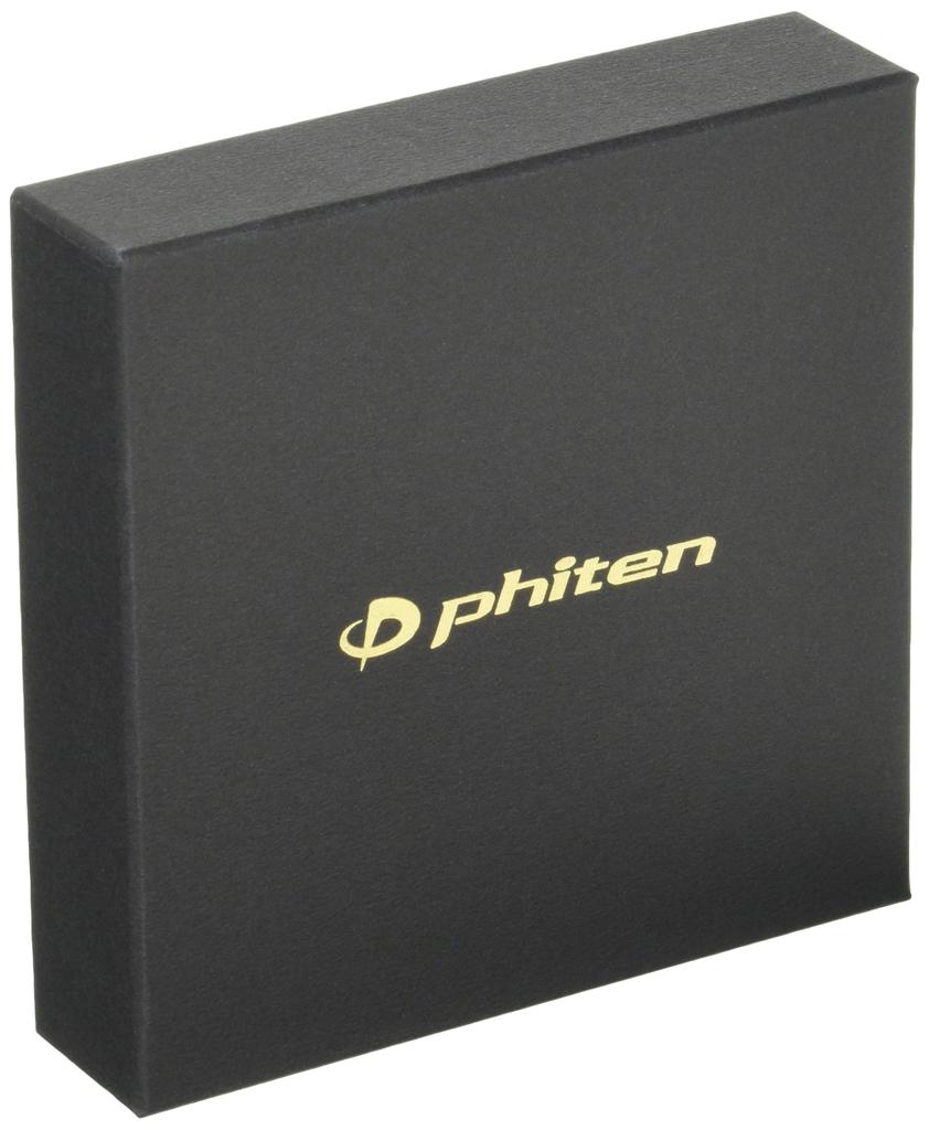 Phiten RAKUWA Magnetisches Titan-Halsband Leder-Optik 50cm Schwarz Schwarz