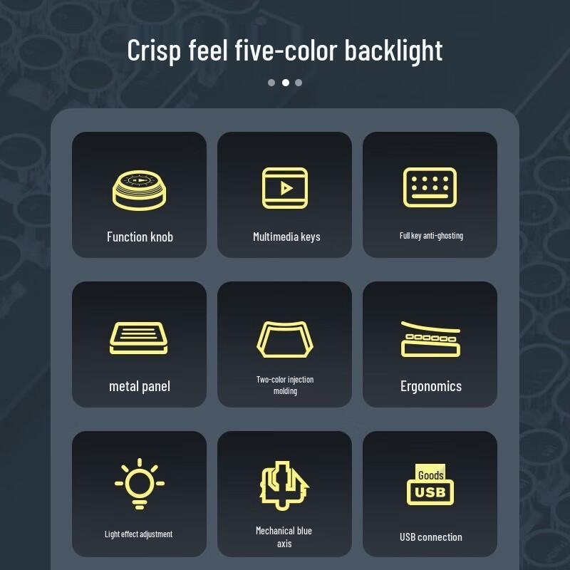 SooPii Wired Mechanical Keyboard and Mouse Set