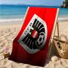 Asciugamano da Spiaggia Emblema Calcio Austria, Asciugatura Rapida, Facile da Curare, Adatto Sia per il Fitness che per le Vacanze al Mare, Essenziale Sportivo
