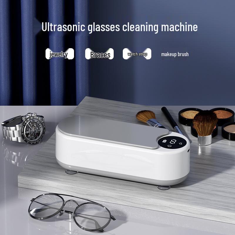 Portable Multifunctional Ultrasonic Cleaner for Jewelry, Makeup Brushes, and Eyeglasses