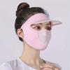 Ice Silk Full Face Mask,Sun Hats for Women UV Protection Thin,Sun Shade Hats for Women Ponytail Summer Cycling Outdoor
