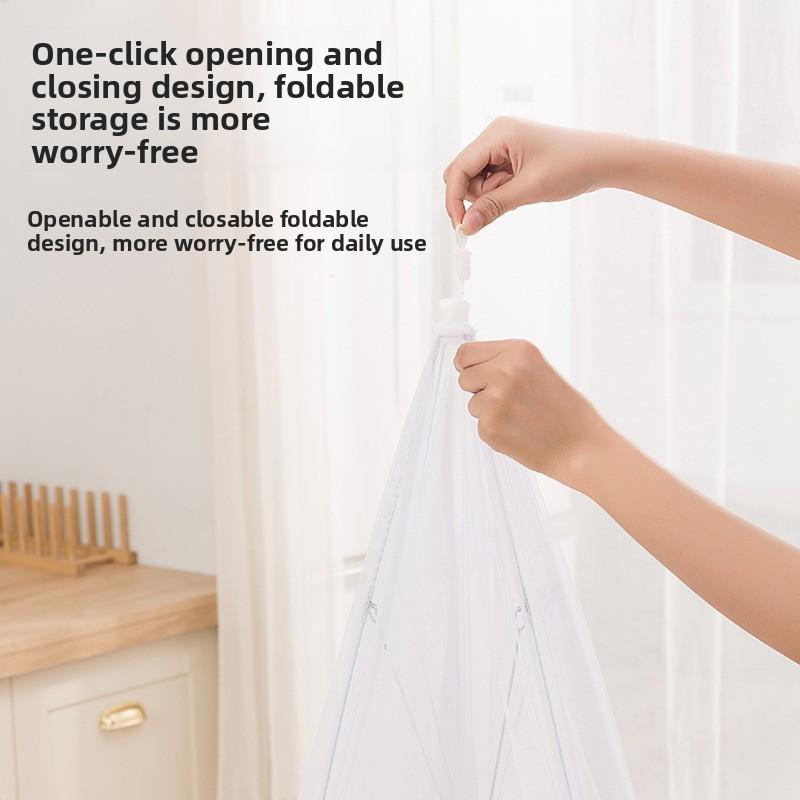 Weißes Netz-Lebensmittelabdeckungszelt, Abschied von Fliegen, faltbar zur einfachen Aufbewahrung und Reinigung, perfekt für Picknicks, Grillpartys und Feste