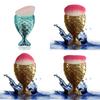Mermaid Makeup Brush With Fish Scale Design For Face And Foundation Application