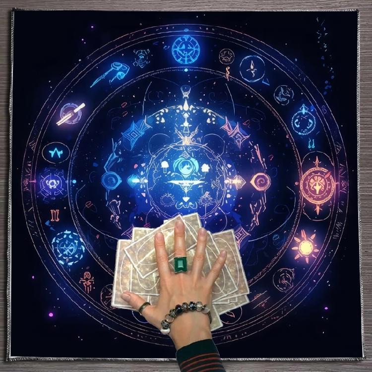 Mysterious Symbol Astrology Tablecloth  Tarots Divinations Tablecloth Altars Cloth Divinations Board Game Accessories