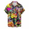Camisas Hawaianas Retro de los 80s 90s Ropa para Hombre Camisetas de Manga Corta Impresas en 3D Blusa Fresca para Exteriores Y2k Camisa de Verano para Hombre y Mujer
