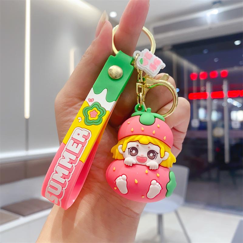 

Новая летняя серия «Фруктовый малыш» Силиконовый брелок Милый кулон на сумку для девочек Подарки