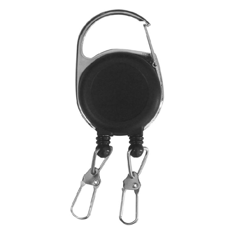 

Double Headed Retractable Keychain Heavy Duty Keyring Badge Holder Reel for Men 1