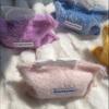 Nordic Style Plush Solid Color Napkin Boxes Issue Bag Thread Napkin Holder Tissue Bag Storage Napkins Tabletop Decoration