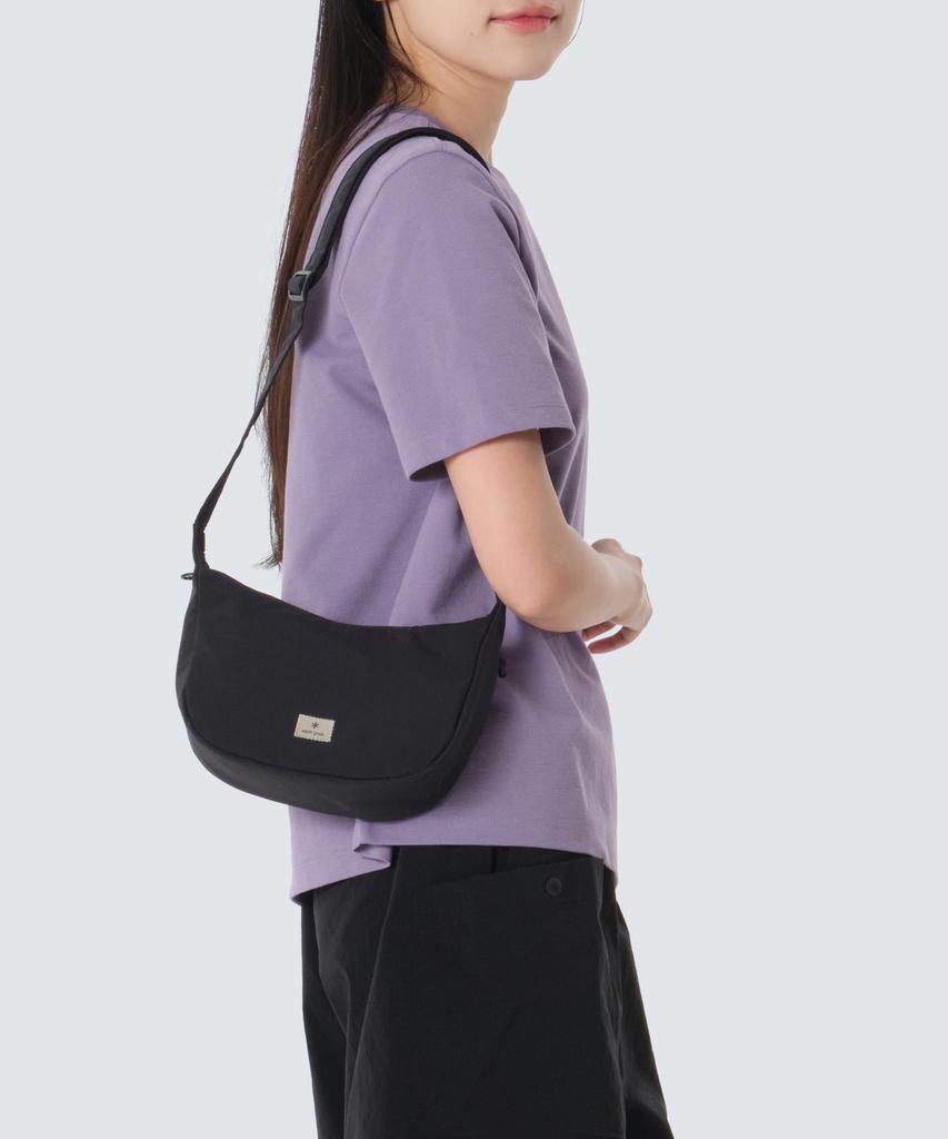 Snowpeak Apparel Lightweight Taslan Mini Hobo Bag 2L (S26Mwfcb77) Black